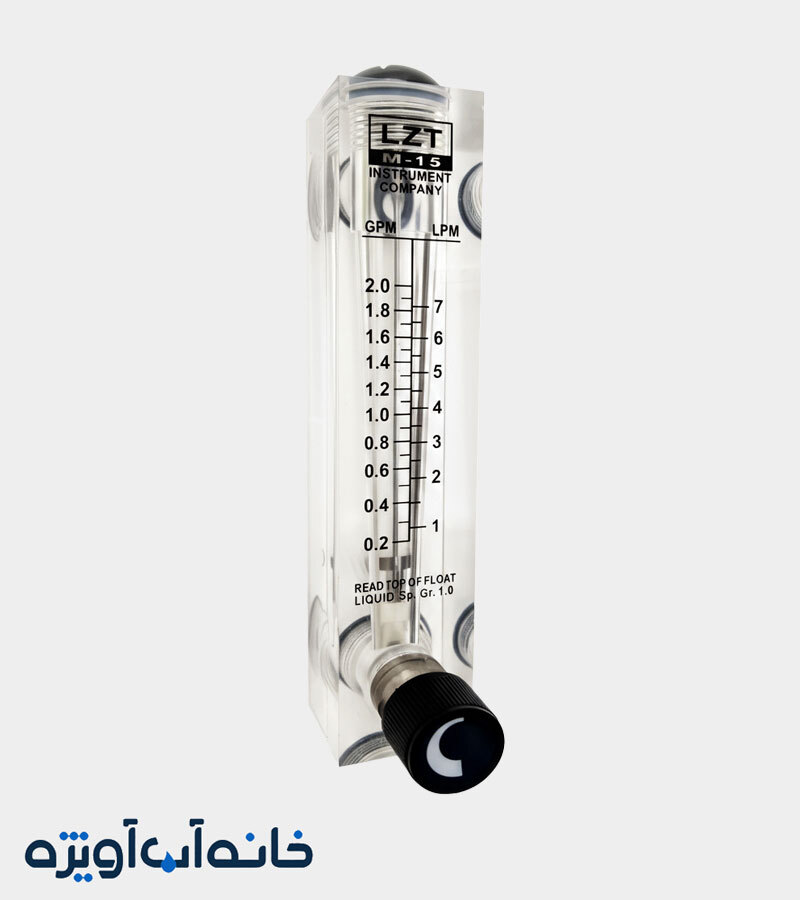 روتامتر تابلویی شیردار 2 گالن در دقیقه